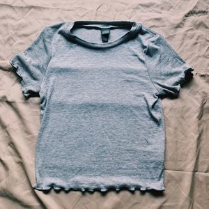 grey women’s crop top
